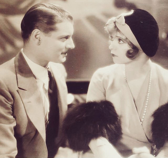 Clara Bow and Ralph Forbes in ‘Her Wedding Night’, 1930