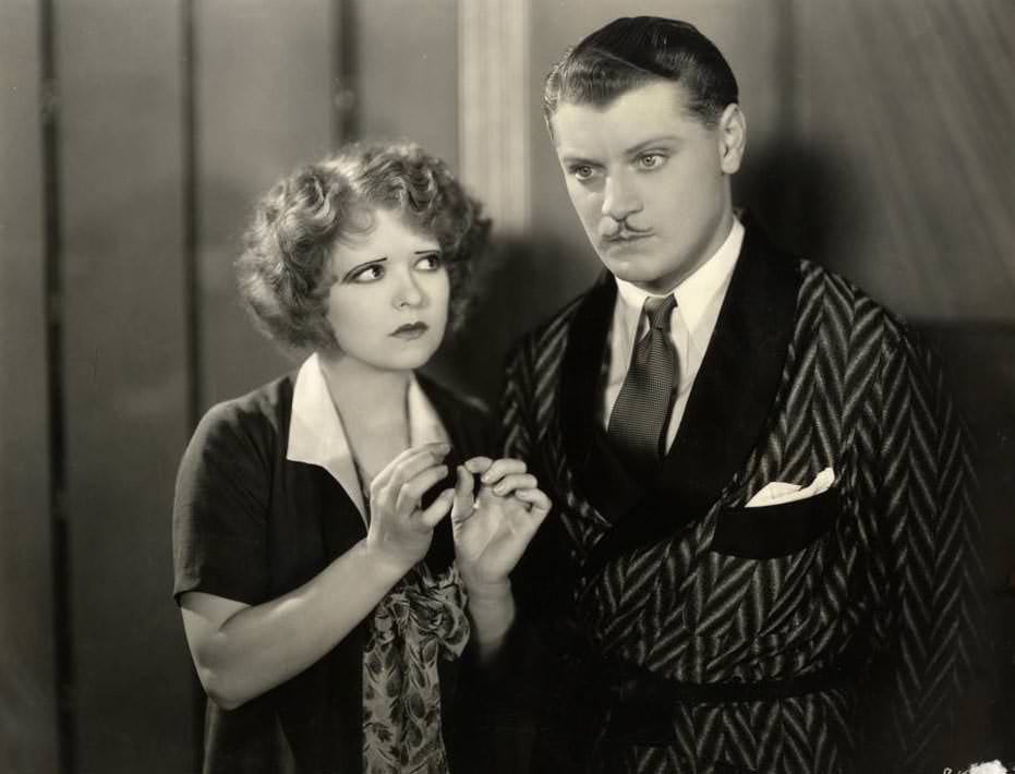 Clara Bow and Ralph Forbes in ‘Her Wedding Night’, 1930