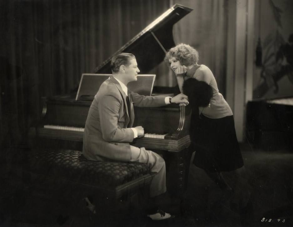 Clara Bow and Ralph Forbes in ‘Her Wedding Night’, 1930