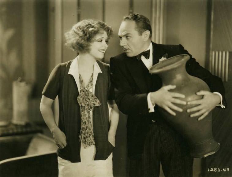 Clara Bow and Charles Ruggles in ‘Her Wedding Night’, 1930