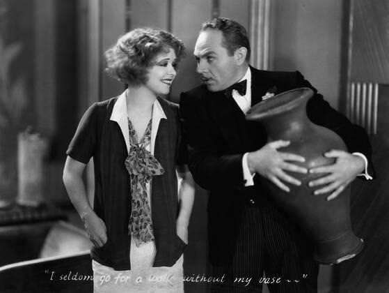 Clara Bow and Charles Ruggles in ‘Her Wedding Night’, 1930