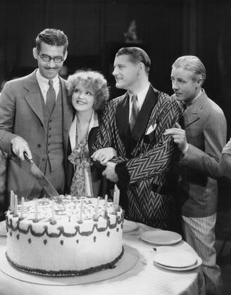 Clara Bow with Dir. Frank Tuttle in ‘Her Wedding Night’, 1930