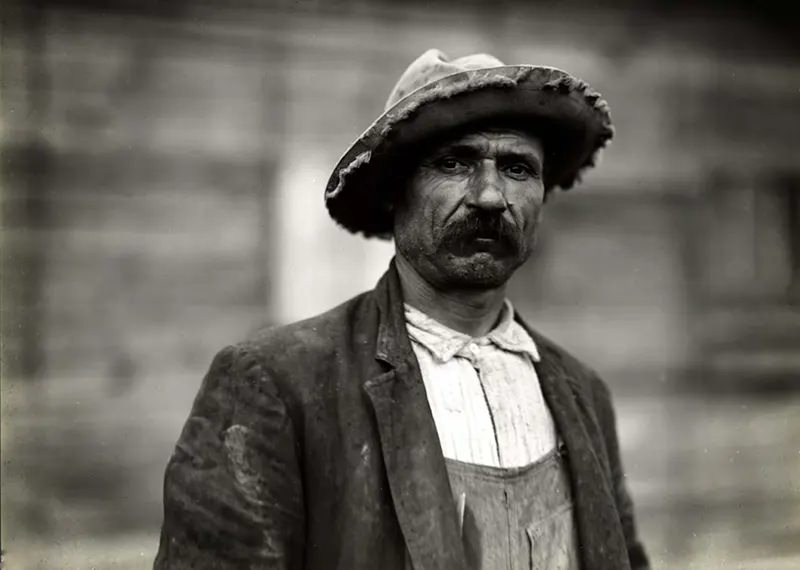 #16 Italian worker on New York State Barge Canal, 1912.