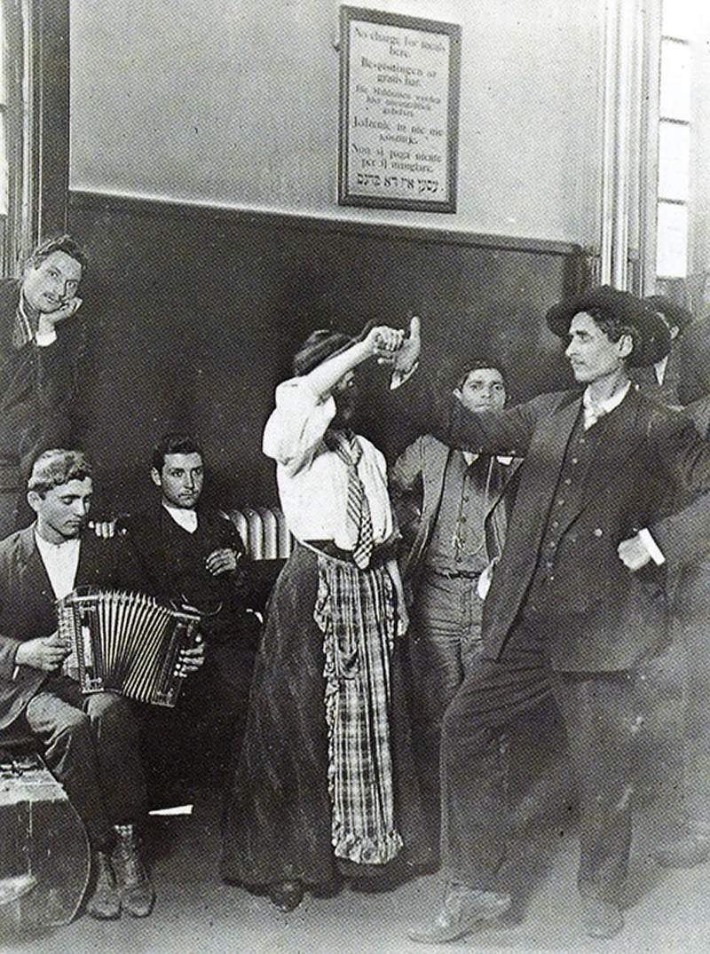 #3 Immigrants detained at Ellis Island dancing.