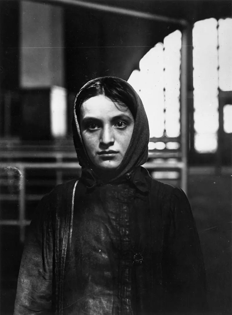 #7 Young Russian Jew at Ellis Island, 1905.