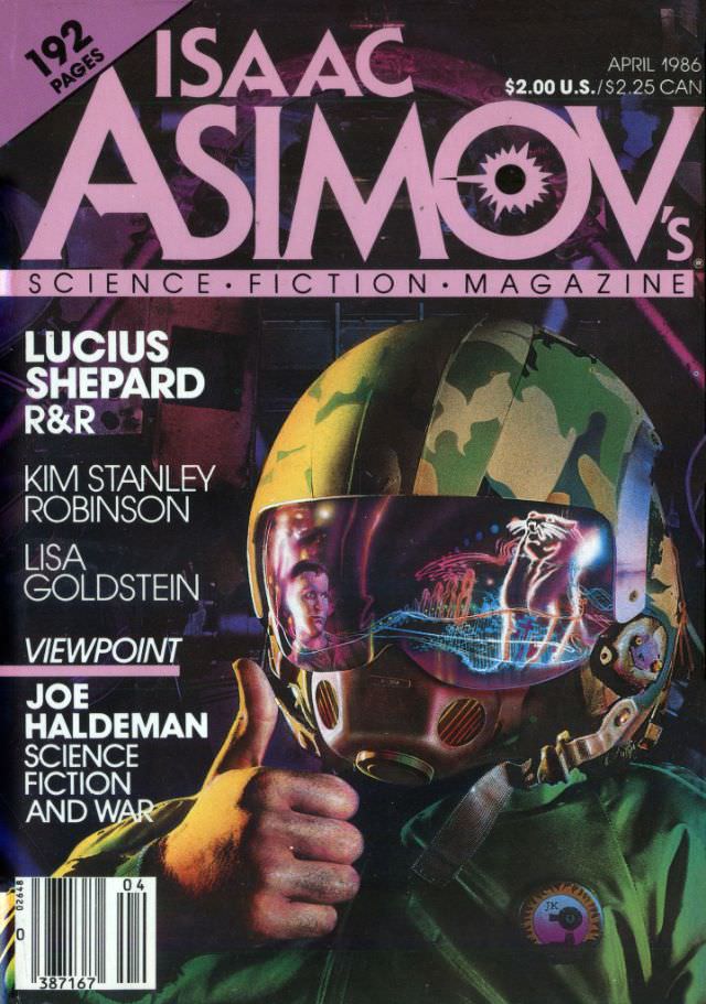 #10 Asimov’s Science Fiction cover, April 1986
