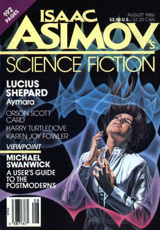 #11 Asimov’s Science Fiction cover, August 1986