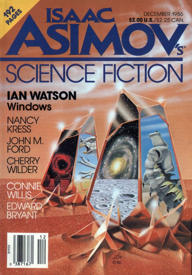#12 Asimov’s Science Fiction cover, December 1986