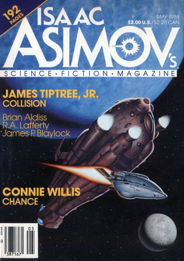 #18 Asimov’s Science Fiction cover, May 1986