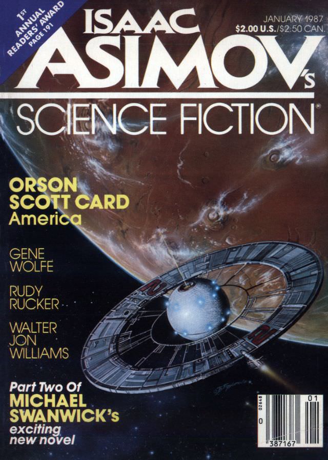 #23 Asimov’s Science Fiction cover, January 1987