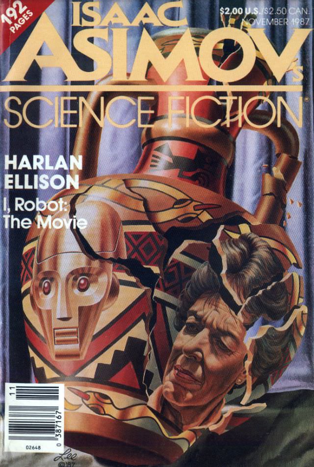 #25 Asimov’s Science Fiction cover, November 1987