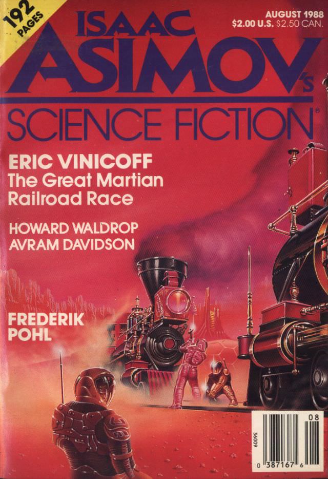 #27 Asimov’s Science Fiction cover, August 1988