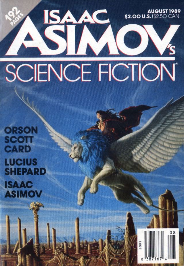 #30 Asimov’s Science Fiction cover, August 1989