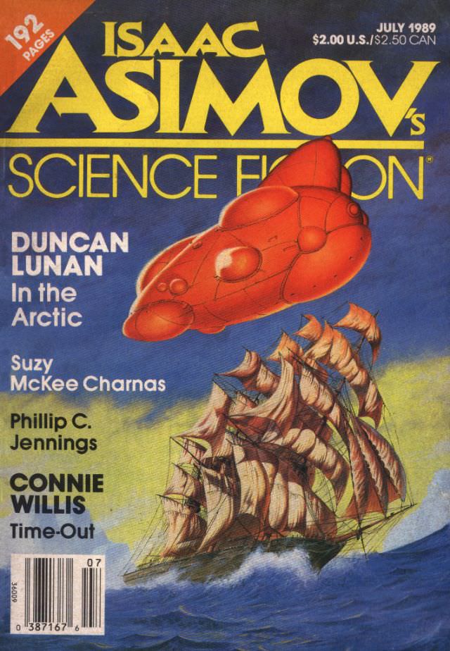 #31 Asimov’s Science Fiction cover, July 1989