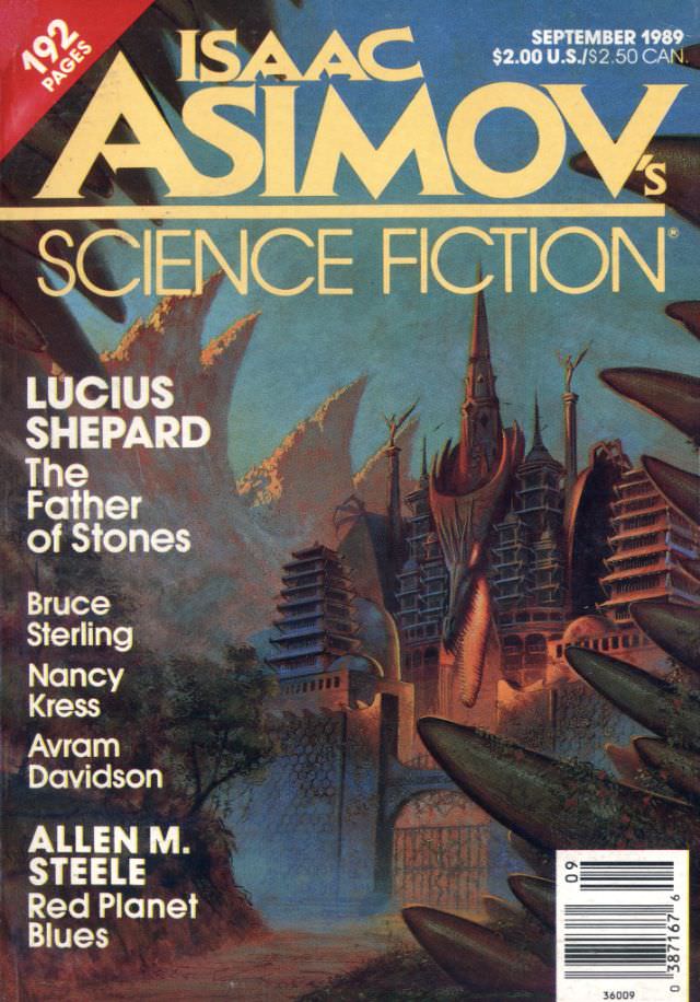 #35 Asimov’s Science Fiction cover, September 1989