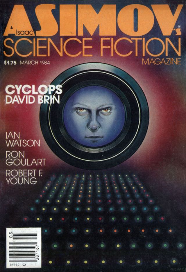 #7 Asimov’s Science Fiction cover, March 1984