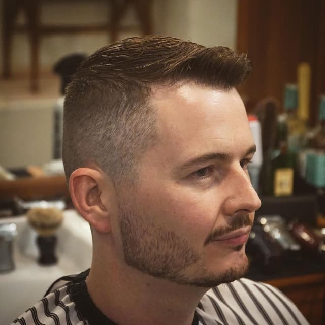 #11 Side Swept Crew Cut