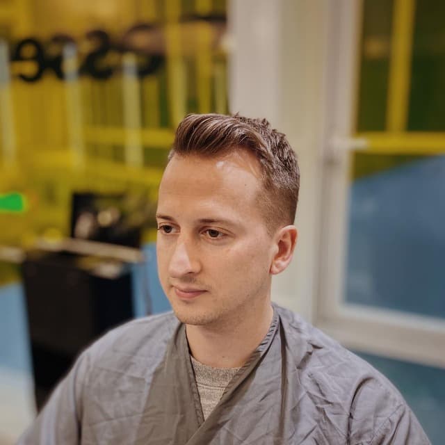 #5 Ivy League Haircut for Receding Hairline