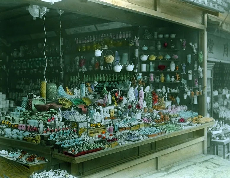 #18 Open air ceramic shop.