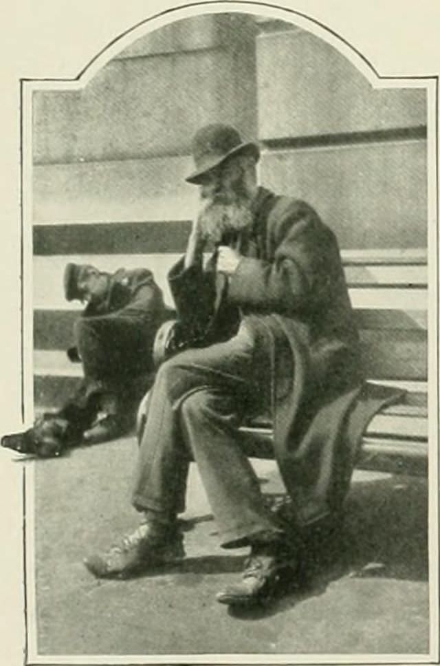 #27 Men basking in the sun.