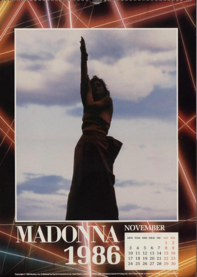 #12 A Look Back at Madonna’s Official Calendars 1986-1989 #12 Music