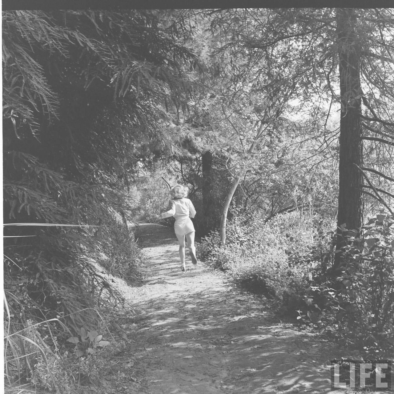 The Girl Next Door: Iconic Photographs of Marilyn Monroe Hiking in the Woods, 1950 Celebrities