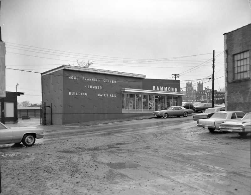 #21 Hammond Lumber Erie on Thorne Ave NW, Massillon, Ohio, December 1968