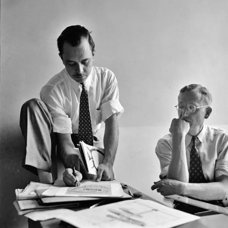 #14 Art director and copy writer at a large advertising agency, Detroit, Michigan, July 1942.