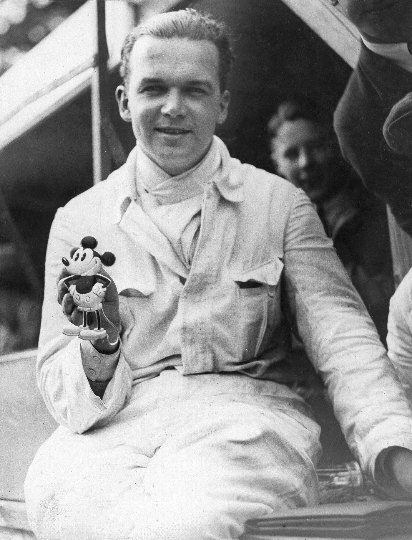 Rudolf Caracciola’s with Mickey Mouse, 1930