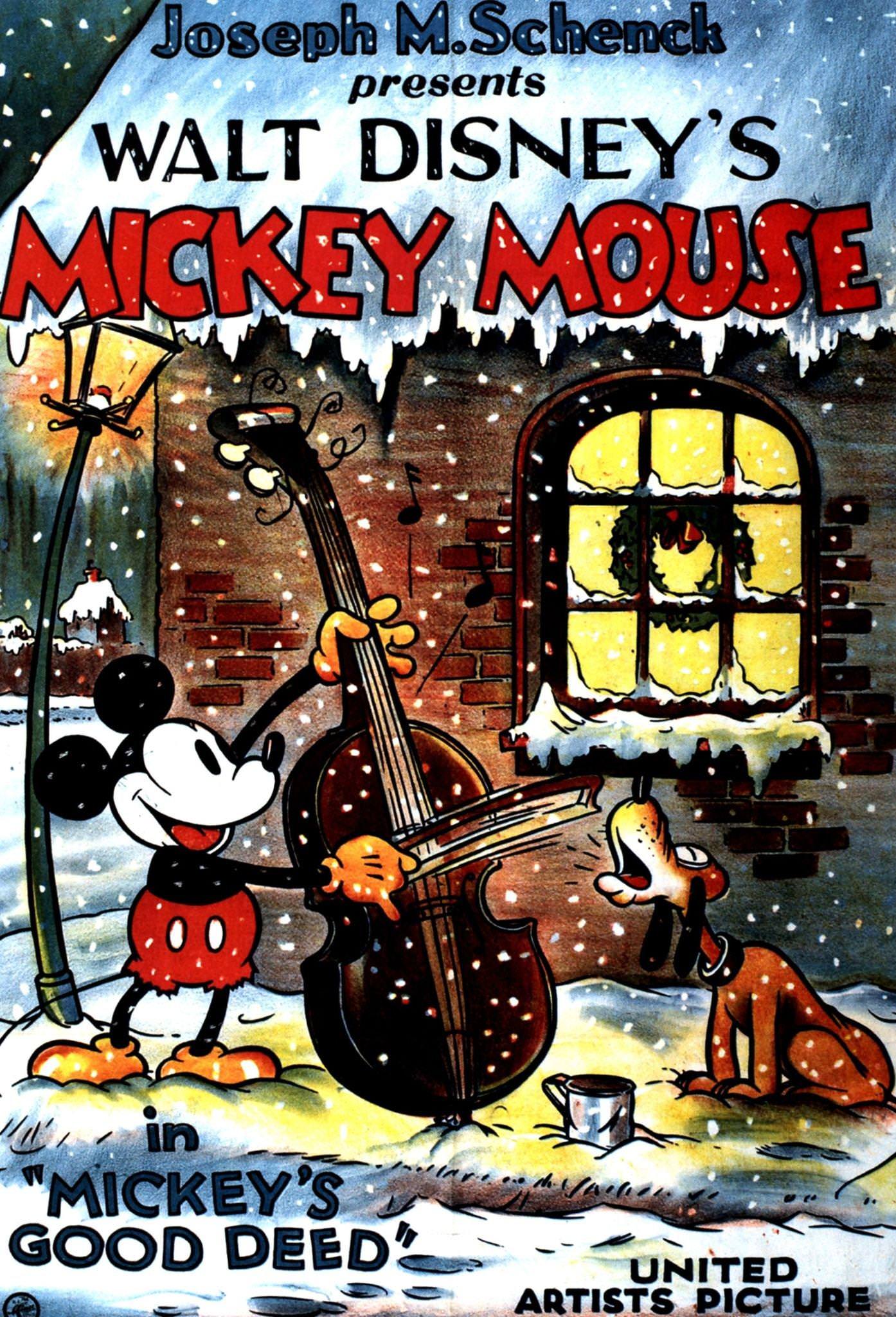 Mickey’s Good Deed, poster, 1930s.