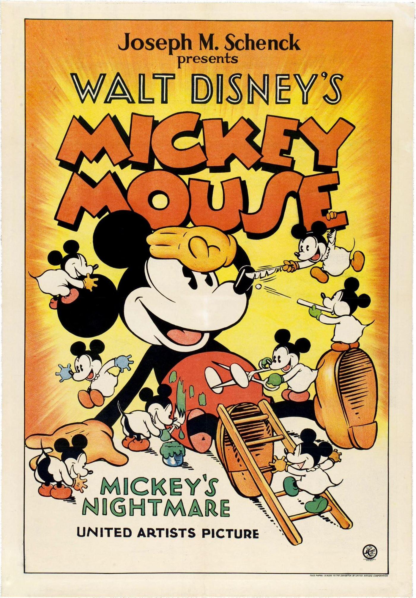 Mickey’s Nightmare, 1932.