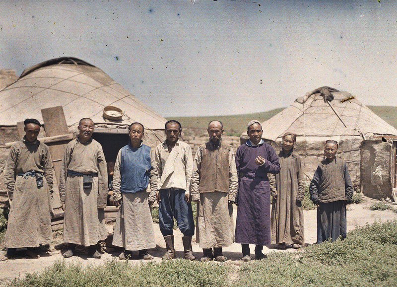 #16 Nomadic settlement in Inner Mongolia. China, 1912 (a shot from the previous expedition to China).