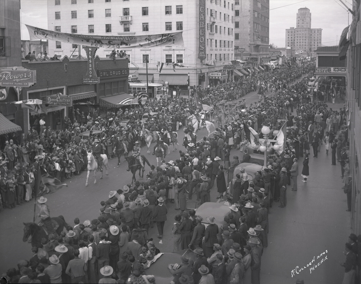#109 Parade at the Intersection of Central Ave. and Washington St., 1930s