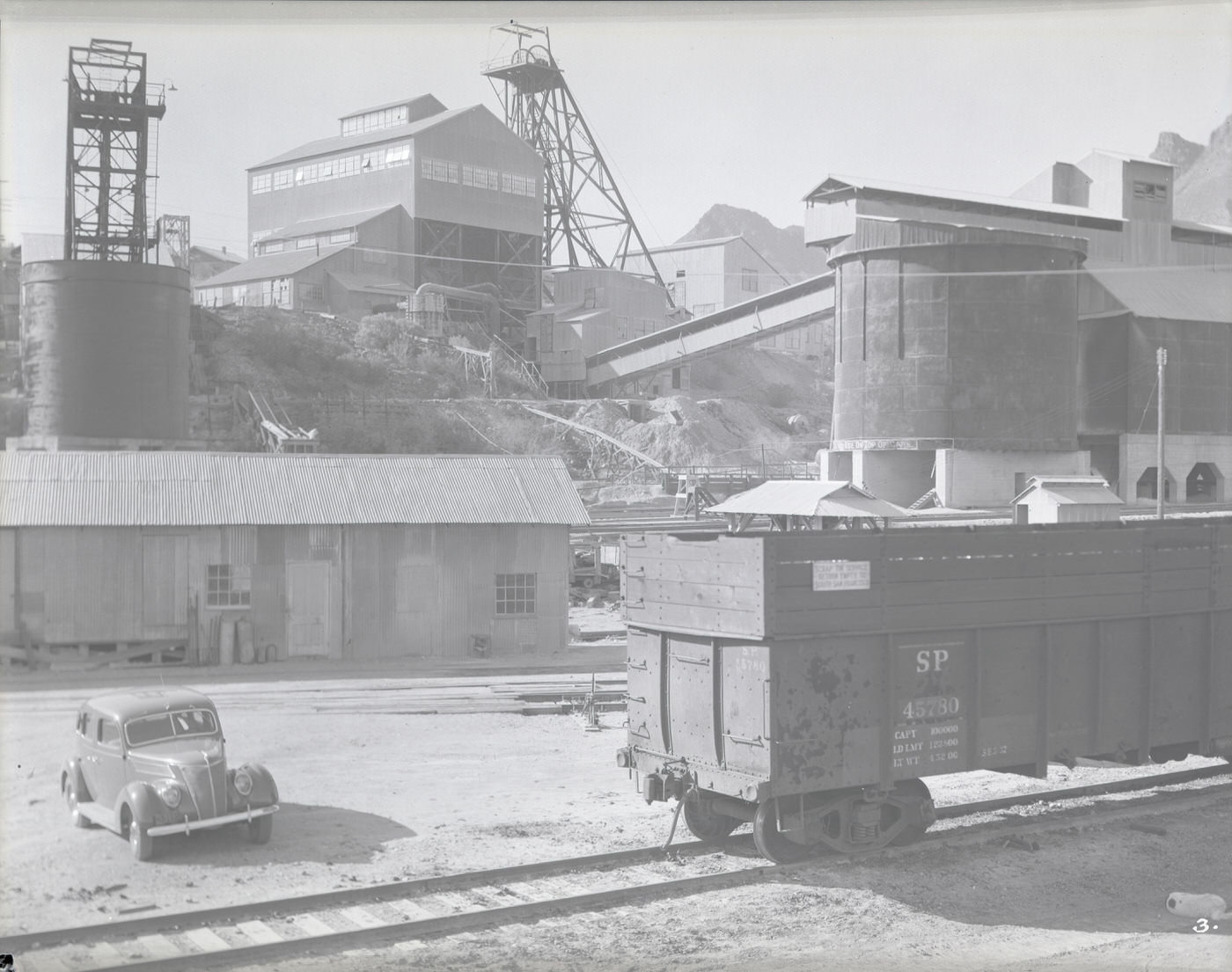 #114 Train Yard at Copper Mine, 1930s