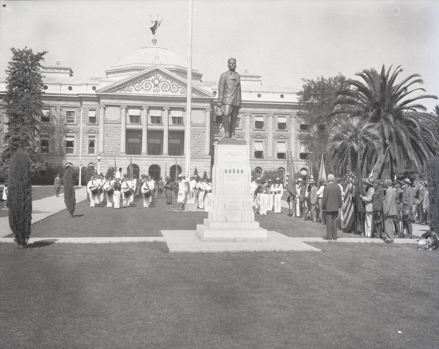 #166 Frank Luke, Jr. Monument at the State Capitol, 1930s