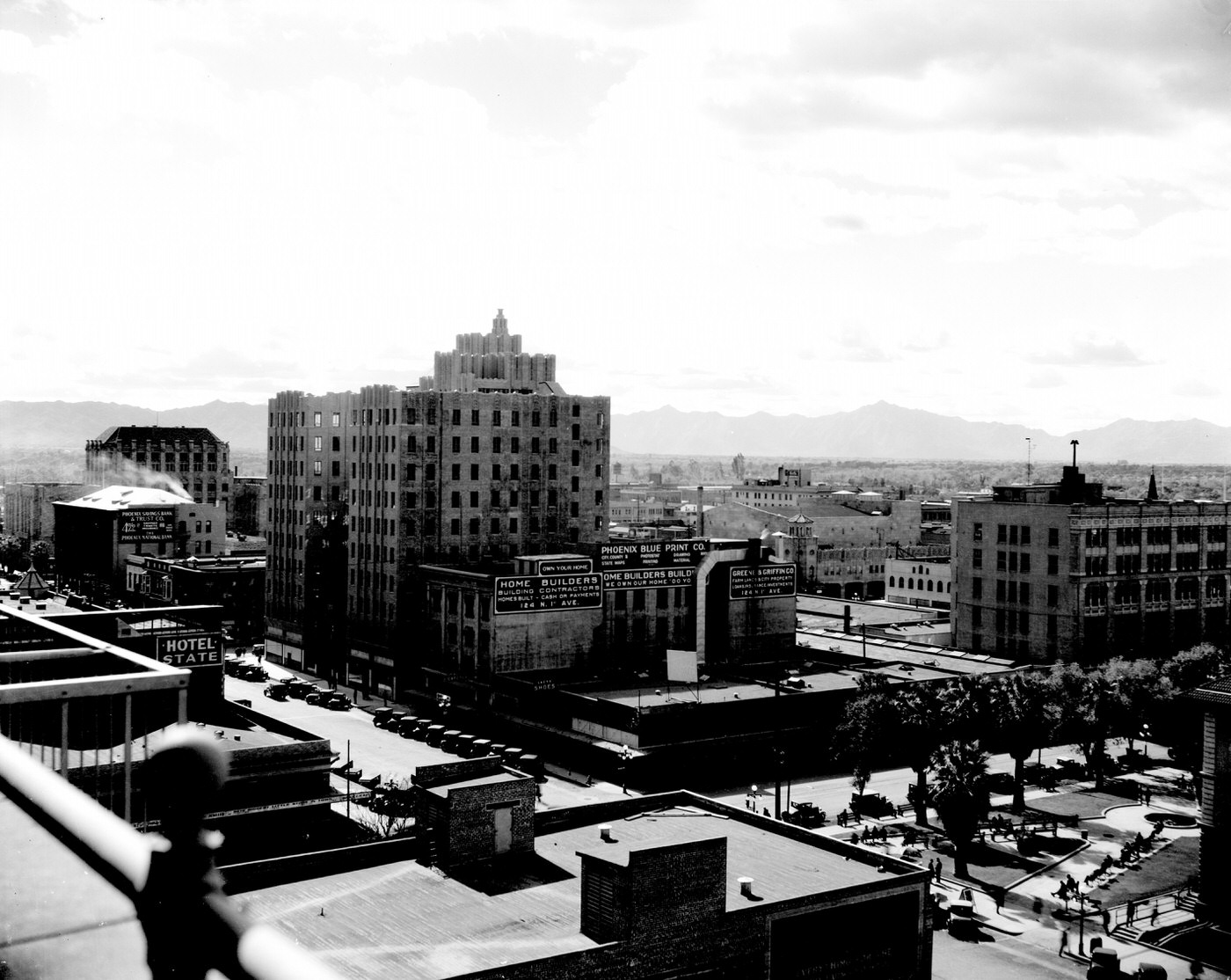 #167 View of Phoenix From the Security Building, 1930s
