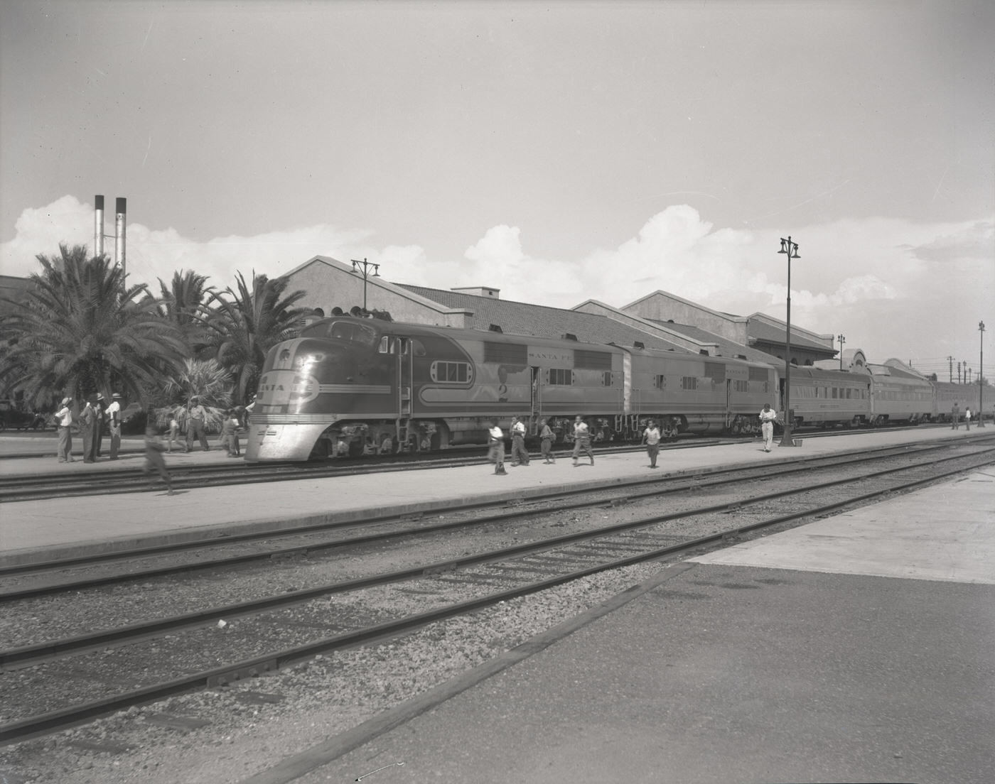 #2 Santa Fe Chief at the Phoenix Train Depot, 1930s