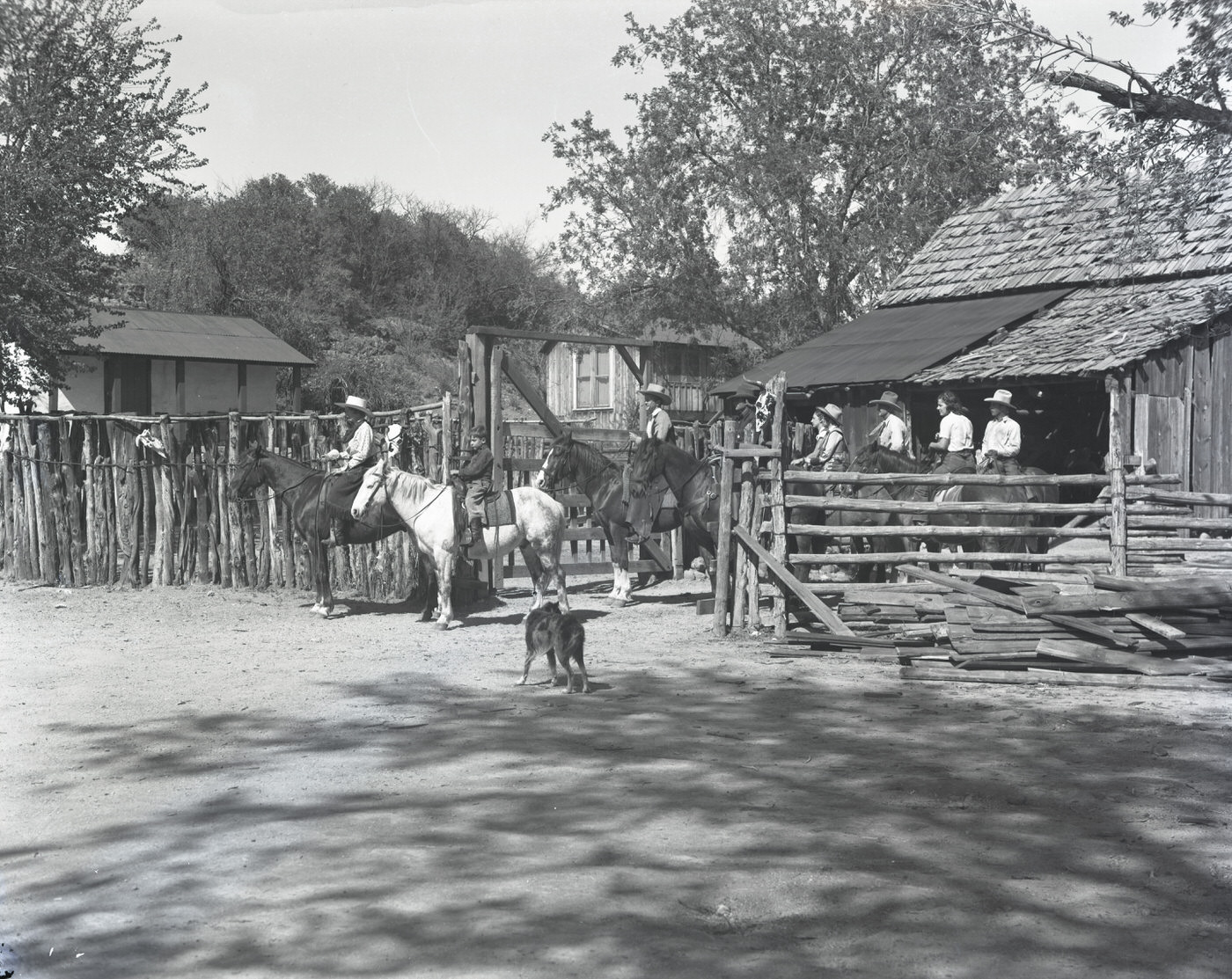 #57 Soda Springs Ranch Guests Horseback Riding, 1930s