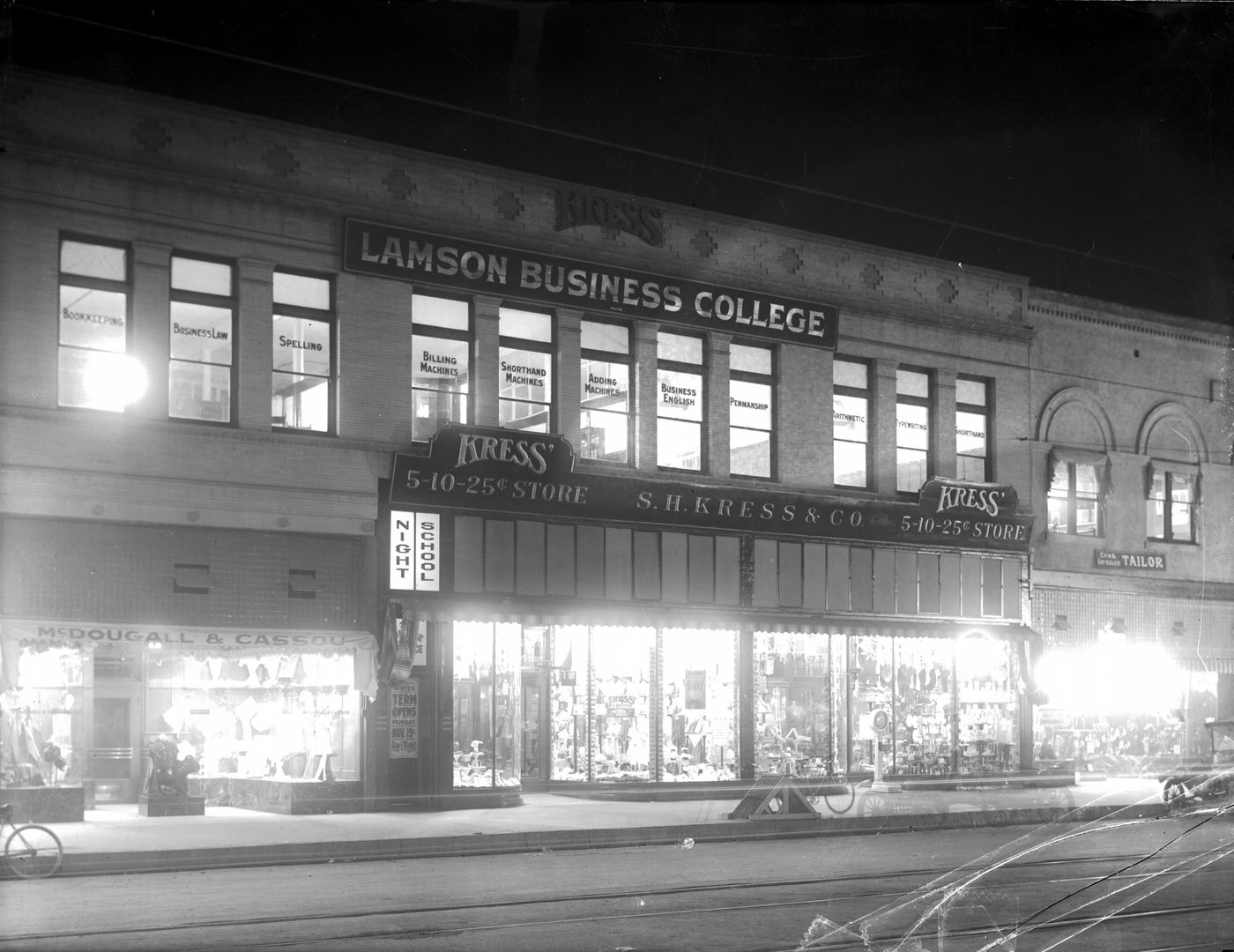 #70 Lamson Business College, 1930s. This college was located at Adams and Monroe in Phoenix.