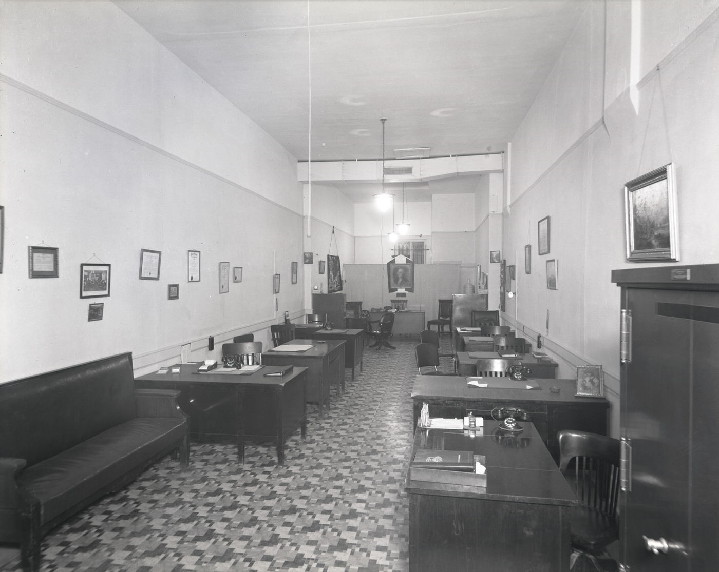 #72 A. D. McClain Realty Interior View, 1930s