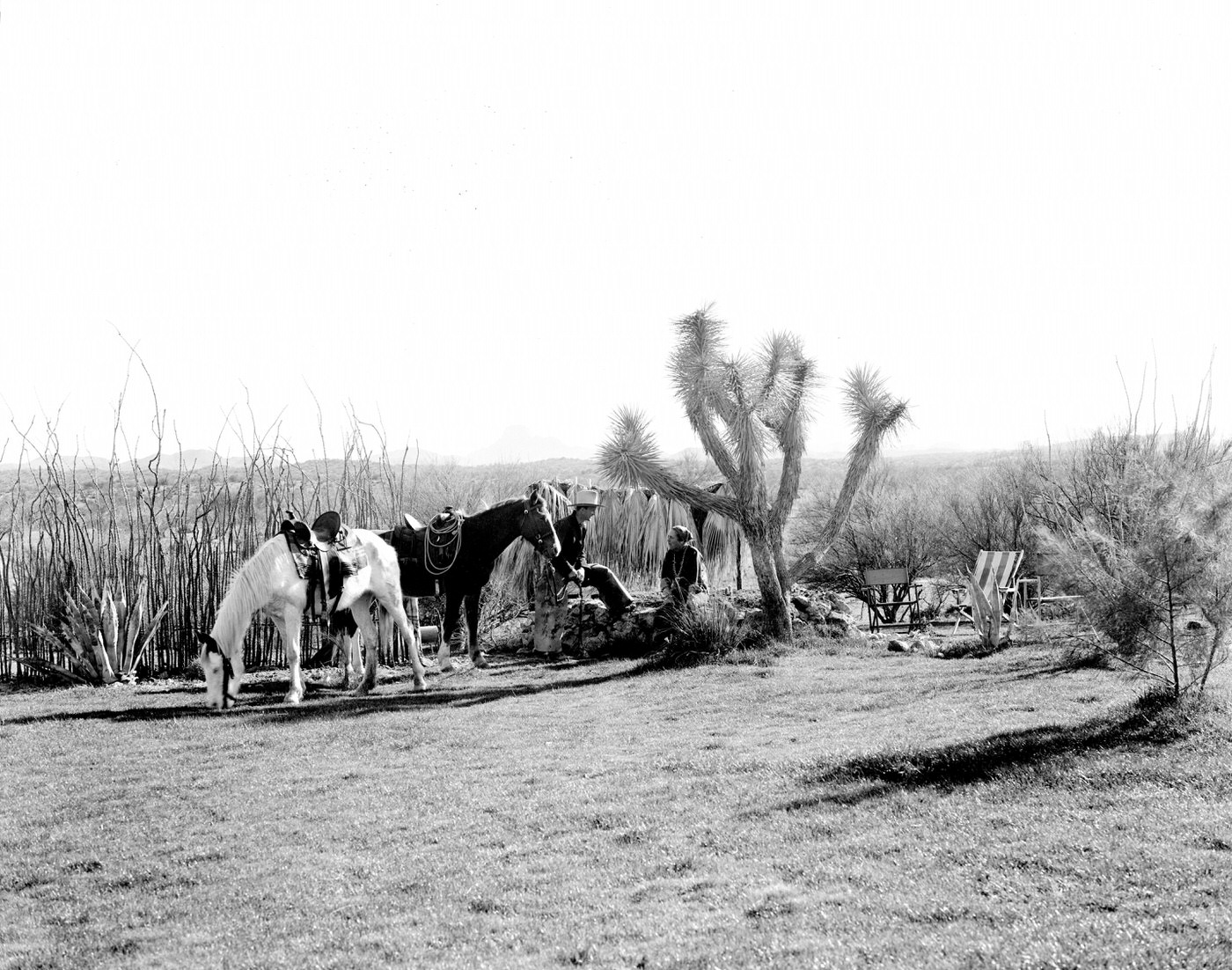 #79 Rancho del Sol Guests on the Desert, 1930s