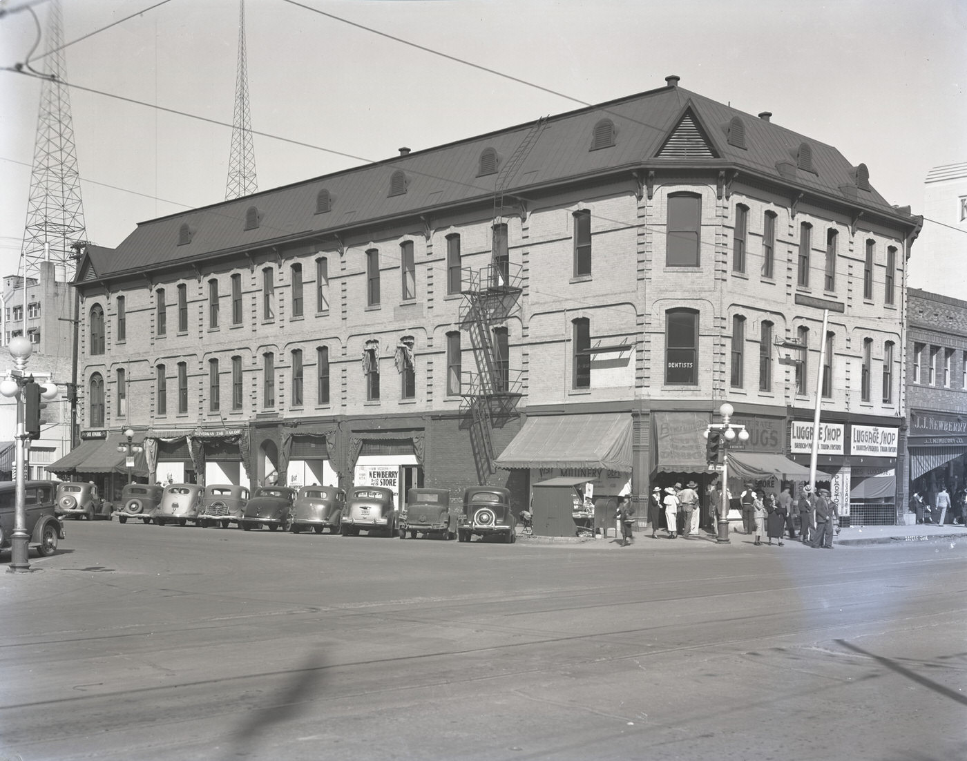 #94 Monihan Building Exterior, 1930s. This building was located at First Ave. and Washington St. in Phoenix.