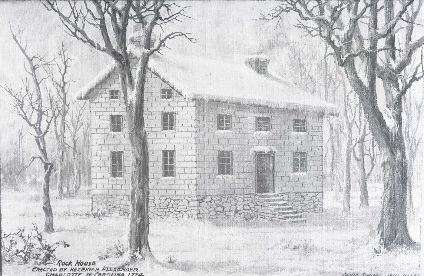 #28 Rock House Erected by Hezekiah Alexander in Charlotte, North Carolina, 1941