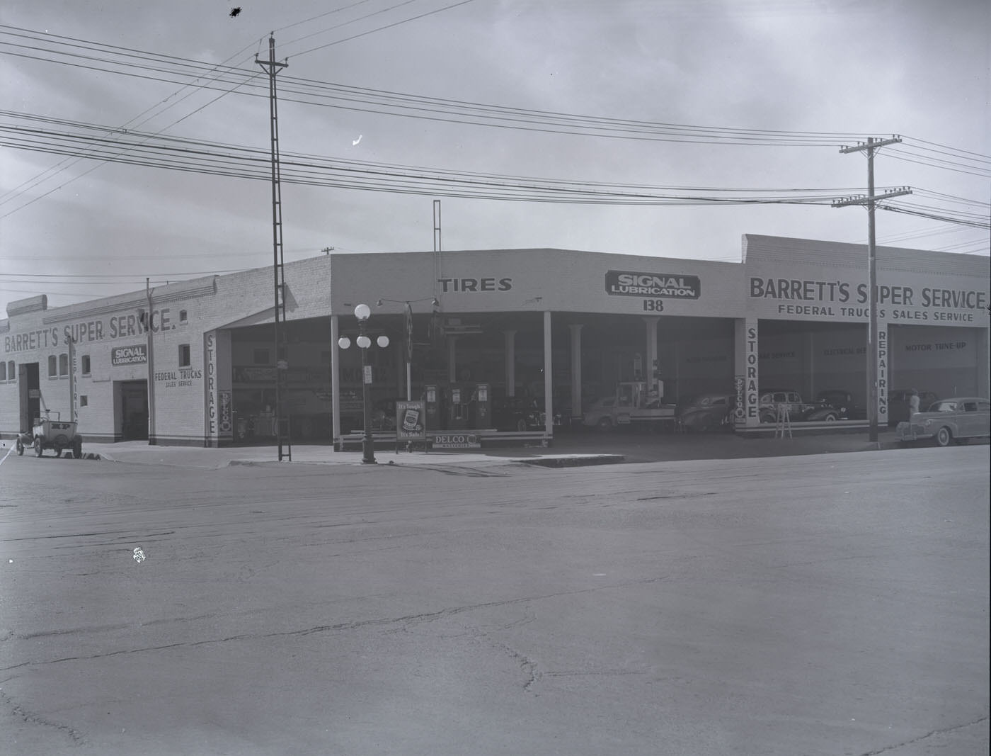 #40 Barrett’s Super Service Building Exterior, 1941