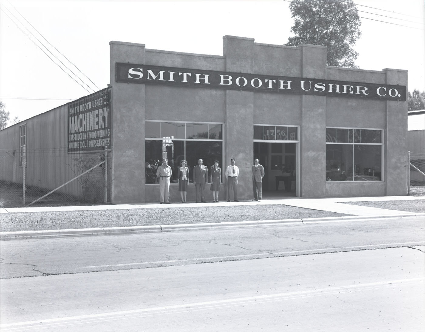 #19 Smith Booth Usher Co. Employees in Front of Building, 1944