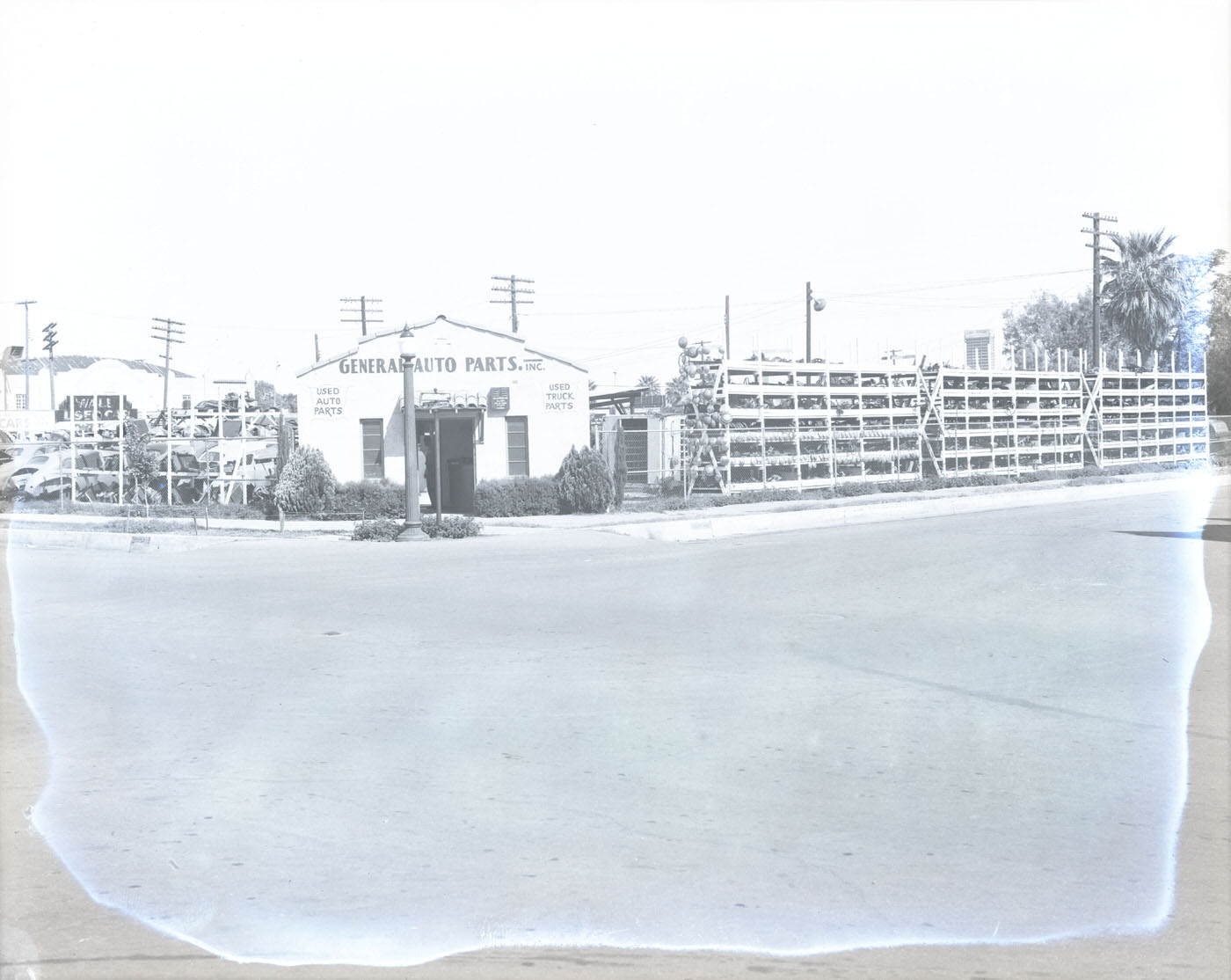 #44 General Auto Parts Building Exterior and Lot, 1944