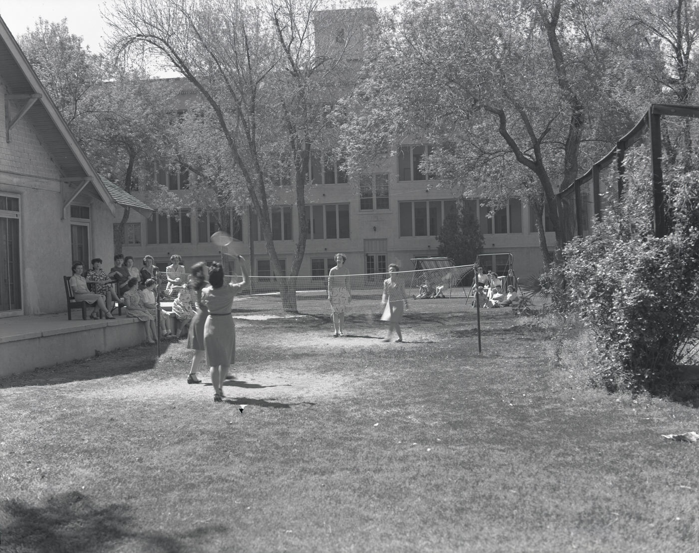 #54 Women Playing Badminton at Good Samaritan Hospital, 1944