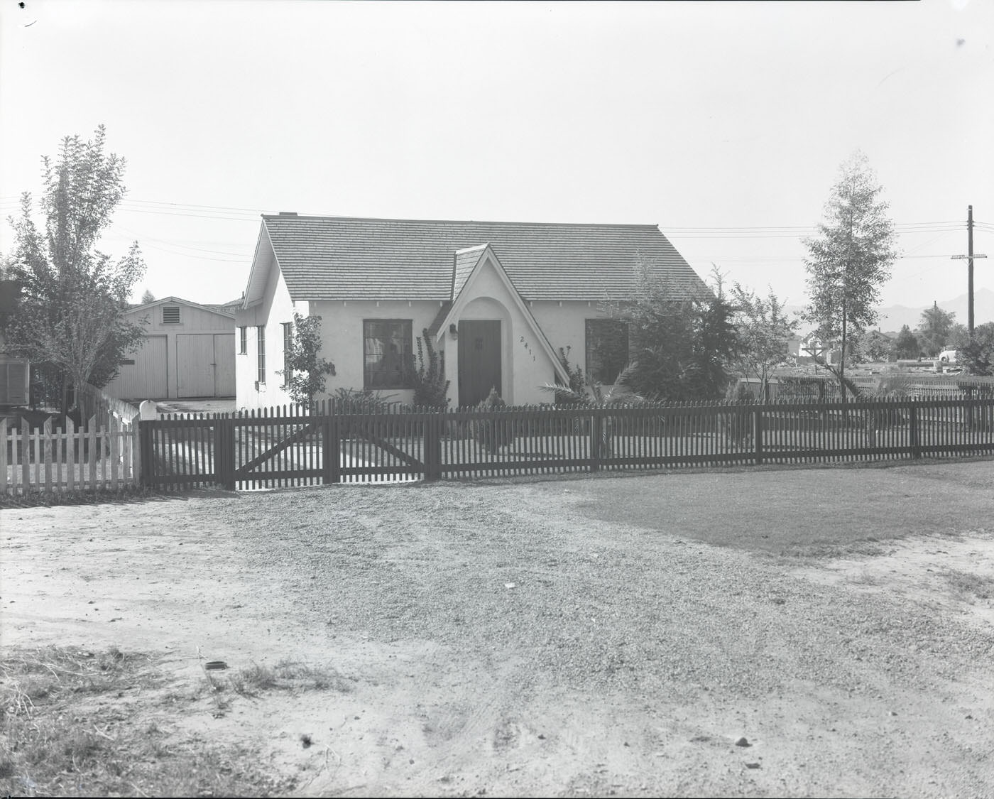 #28 George Goodfellow Home Exterior, 1946. George and Amy (Litzenberger) Goodfellow lived at 2411 W. Adams in Phoenix.