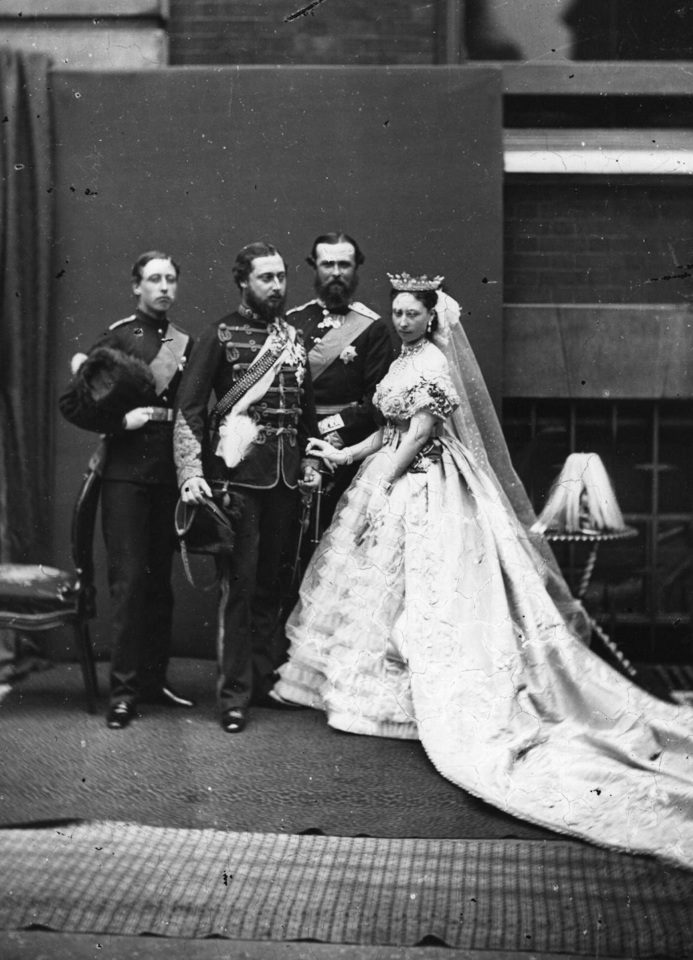 #3 Princess Alice, 3rd daughter of Queen Victoria of England, holds a ‘drawing room’ function on behalf of the Queen at St James’ Palace, London, 1867