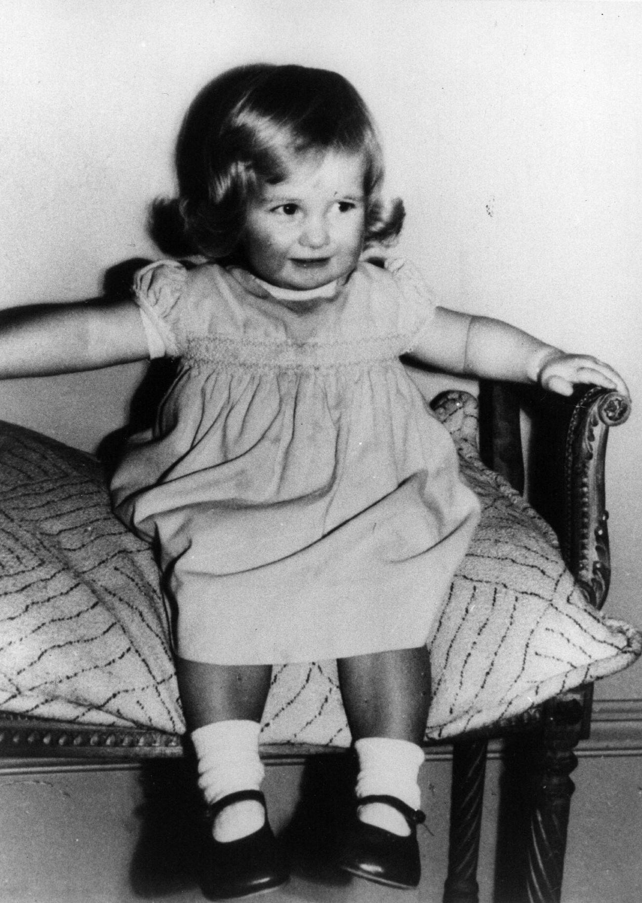 #15 Lady Diana Frances Spencer aged 2, at Park House, Sandringham, Norfolk, 1963